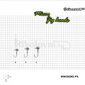 Куки, Готови монтажи Куки с олово Джиг глава MIKADO SENSUAL MICRO  / 1 г - N6 - 3 броя